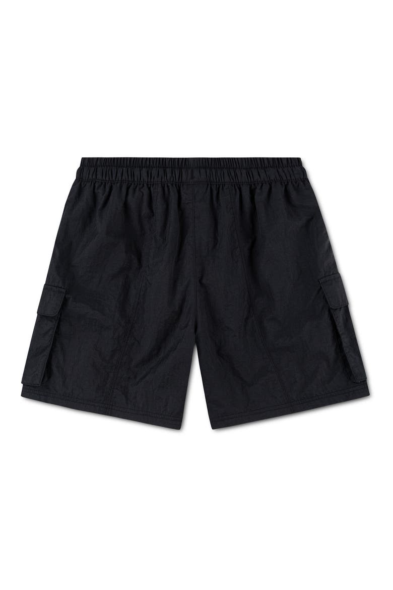 Kids' Super Splash Tech Water Resistant Shorts, Alternate, color, BLACK