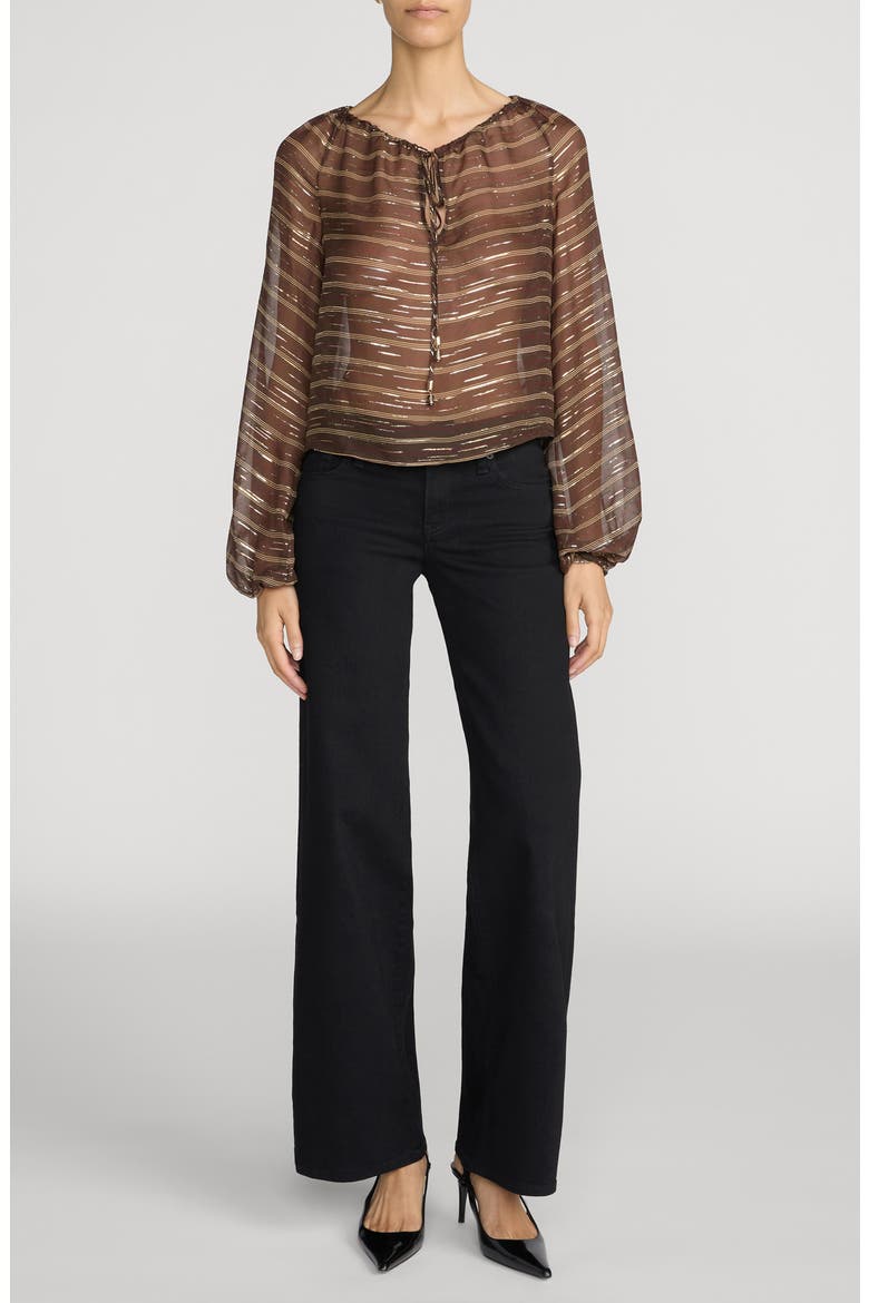 Le Slim Palazzo Jeans, Alternate, color, BLACK