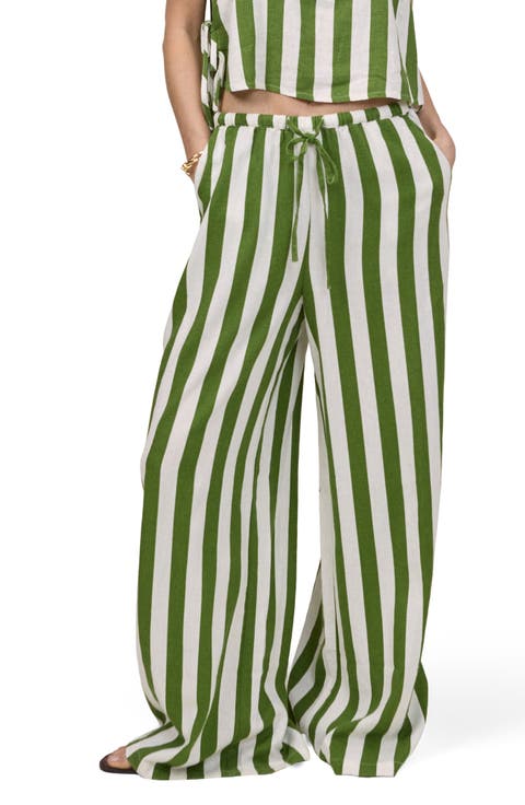 Reese Linen Blend Drawstring Pants