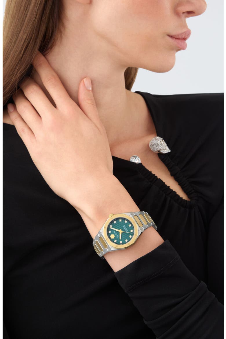 Plein Deluxe Bracelet Watch, 35mm, Alternate, color, TTE
