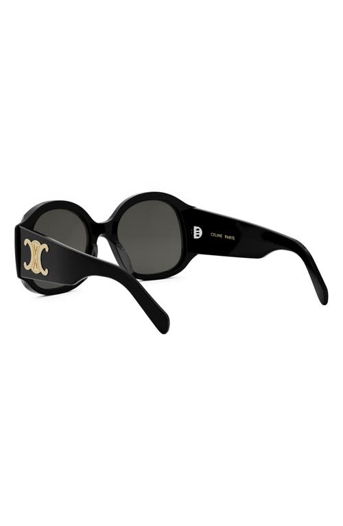 Celine Maxi Triomphe 54mm Round Sunglasses