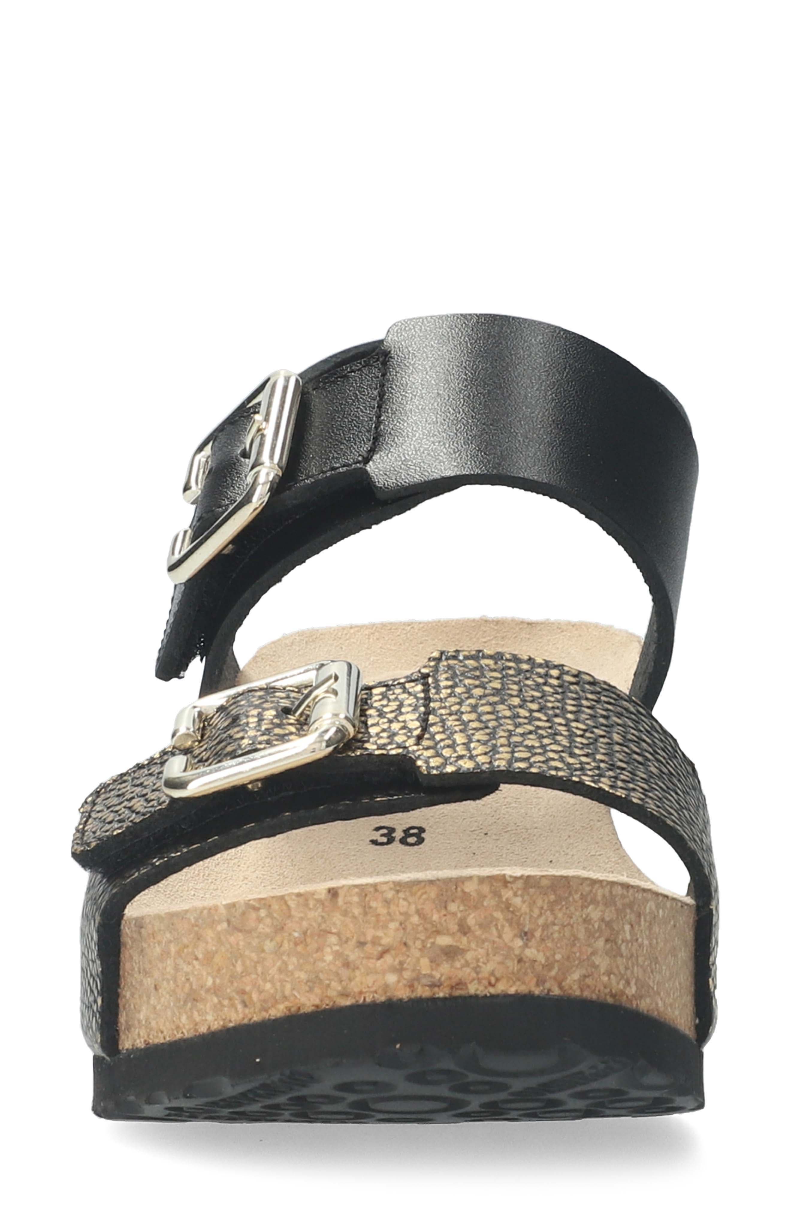 Lissandra Platform Wedge Sandal, Alternate, color, BLACK CONDOR