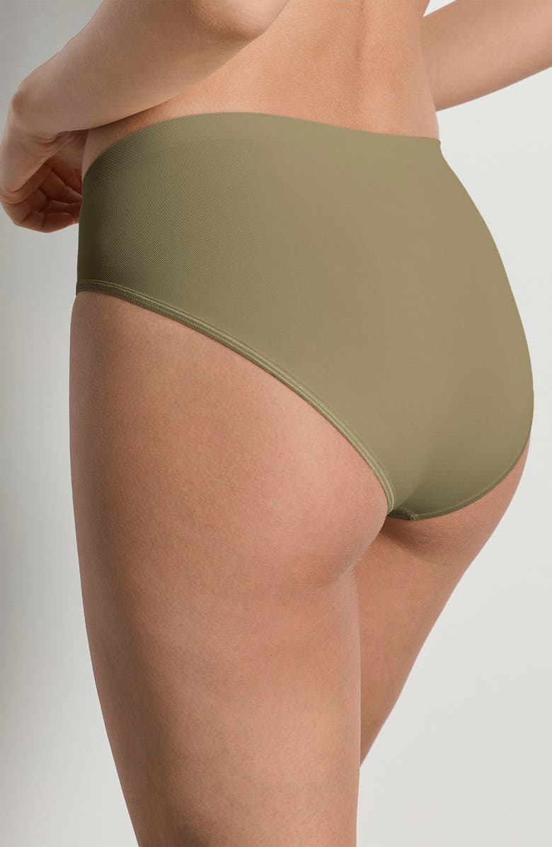 Hanro Touch Feeling High Cut Briefs, Alternate, color, Covert Green