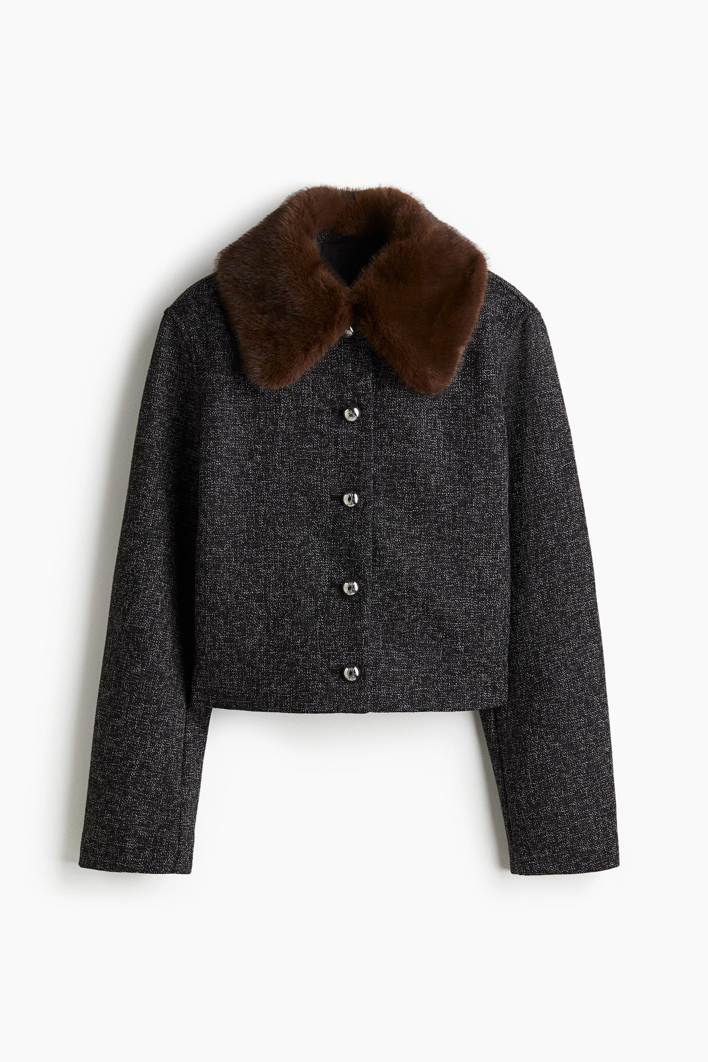 Collared Boucle Jacket