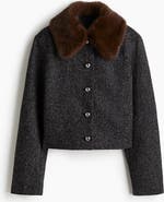 H&M Collared Bouclé Jacket