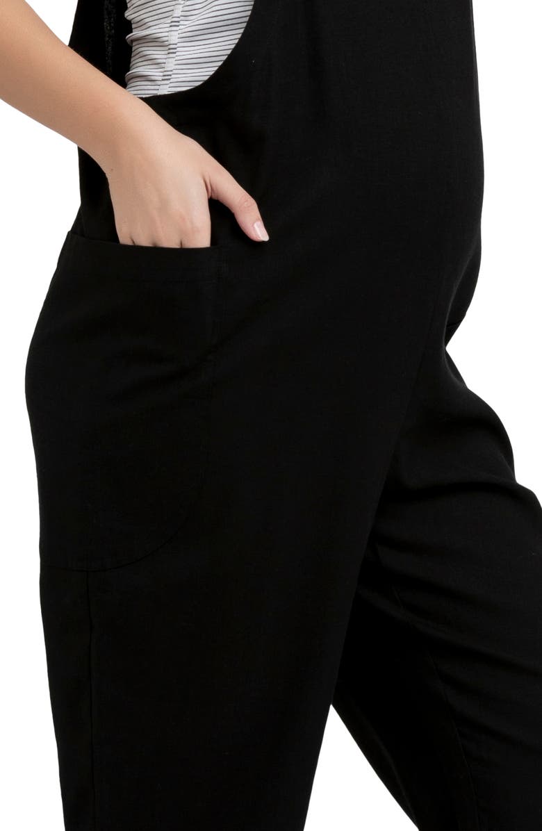 Ripe Maternity Poppy Maternity Jumpsuit, Alternate, color, Black