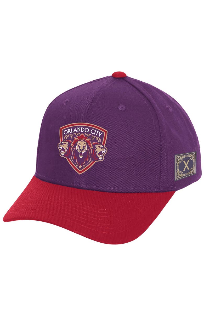 Mitchell & Ness Men's Mitchell & Ness Purple Orlando City SC 10th Anniversary Pro Adjustable Hat, Main, color, Purple
