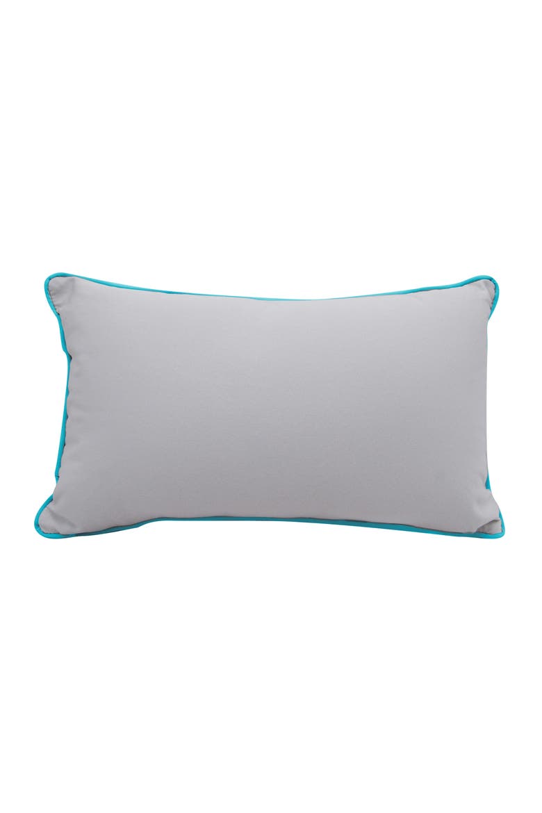 Tiki Bar Lumbar Indoor/Outdoor Throw Pillow, Alternate, color, Blue