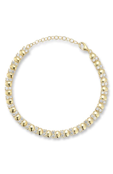 Cubic Zirconia Pebble Bracelet