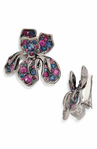 Kenneth Jay Lane Iris Clip-On Earrings