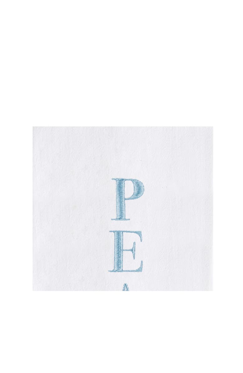 C&F Home "Peace" Starfish Embroidered 100% Cotton Flour Sack Christmas Dishtowel, Alternate, color, Blue