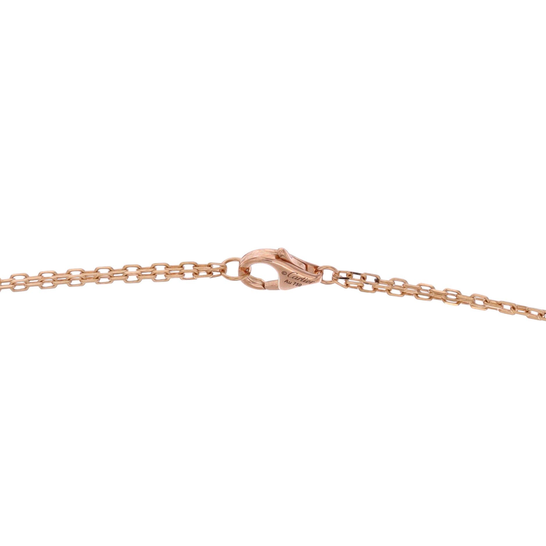 2 Diamonds Love Pendant Necklace 18K Rose Gold and Diamonds, Alternate, color, Metallic Gold