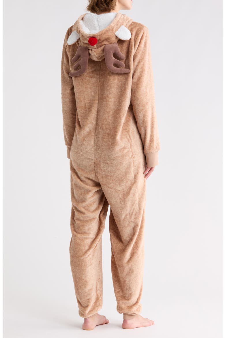 Hooded Jumpsuit, Alternate, color, REINDEER HEATHER