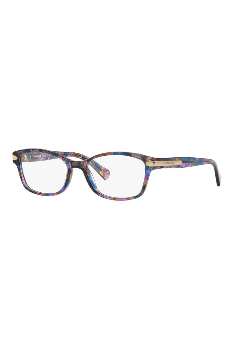 51mm Rectangular Optical Glasses, Alternate, color, MULTI PURPLE