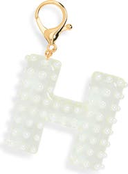 Leith Faux Pearl Initial Bag Charm