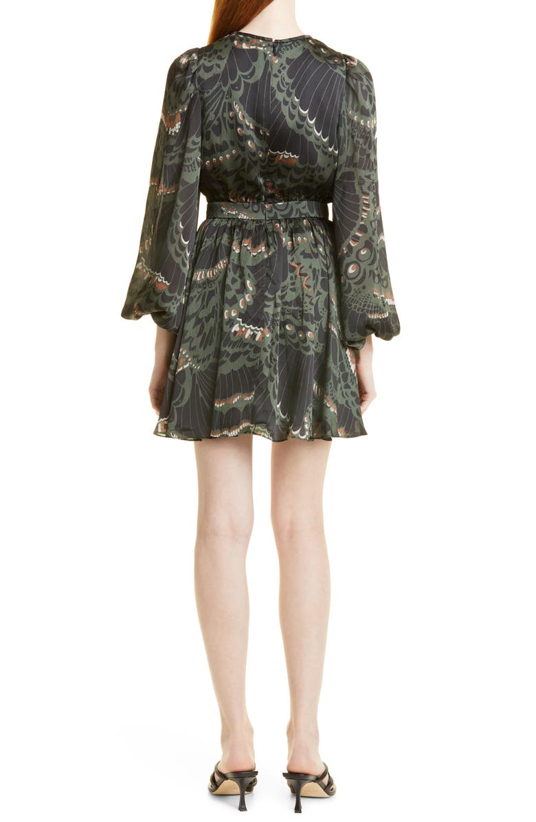 Ted Baker London Chrissy Mix Print Long Sleeve Dress, Alternate, color, 