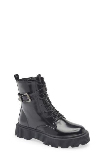 Olivia Miller Kids' Little Dipper Combat Boot In Black
