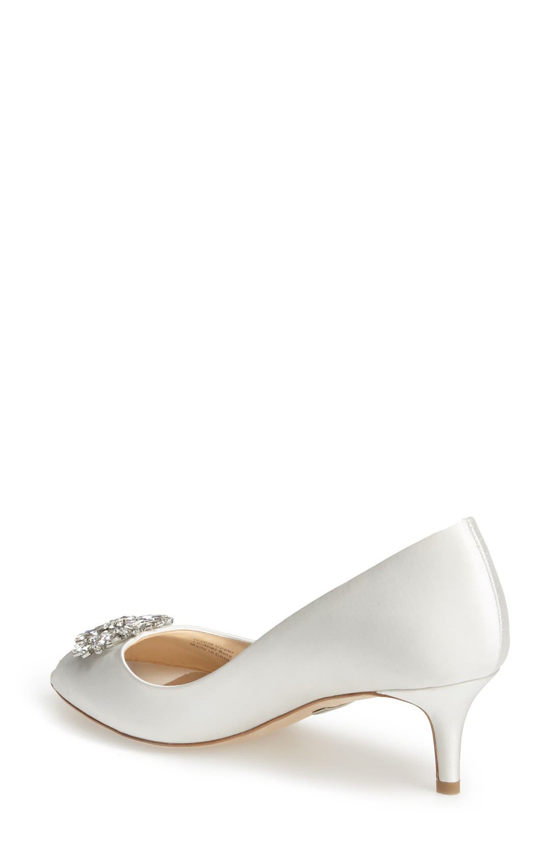 Badgley Mischka Collection Badgley Mischka 'Nakita' Kitten Heel Peep Toe Pump, Alternate, color, 