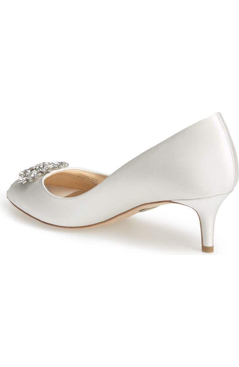 Badgley Mischka Collection Badgley Mischka 'Nakita' Kitten Heel Peep Toe Pump, Alternate, color,