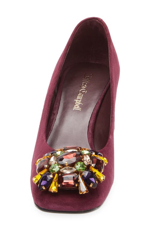 Jeffrey Campbell Panem Crystal Embellished Pump In Purple
