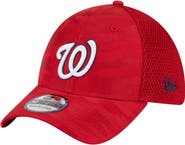 New Era Men's New Era Red Washington Nationals Subtle Camo 39THIRTY Flex Hat