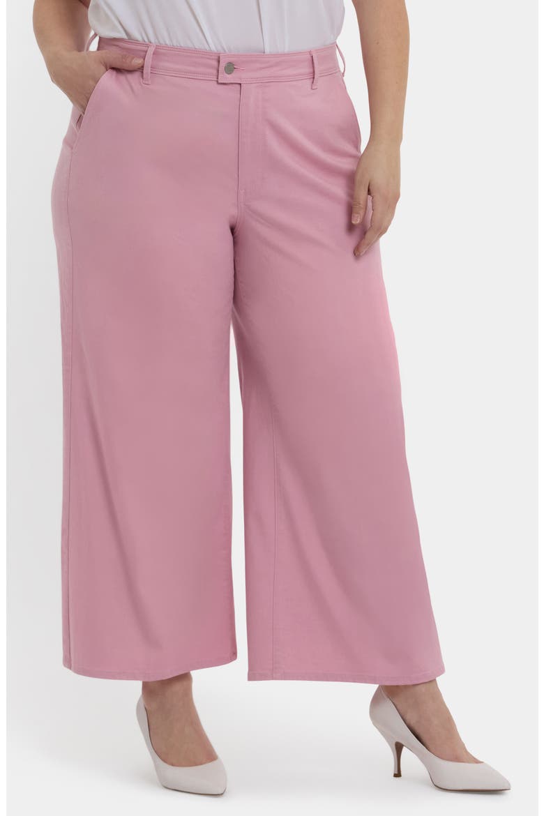 Mona High Waist Ankle Wide Leg Trouser Jeans, Main, color, PINK NECTAR
