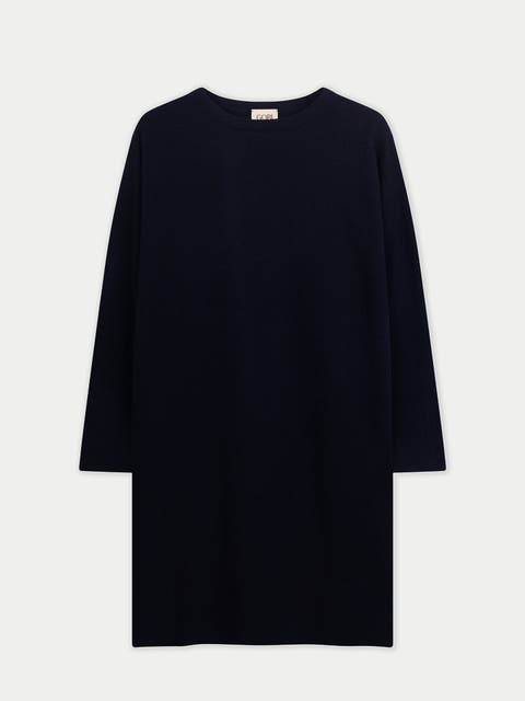 C-Neck Knit Dress