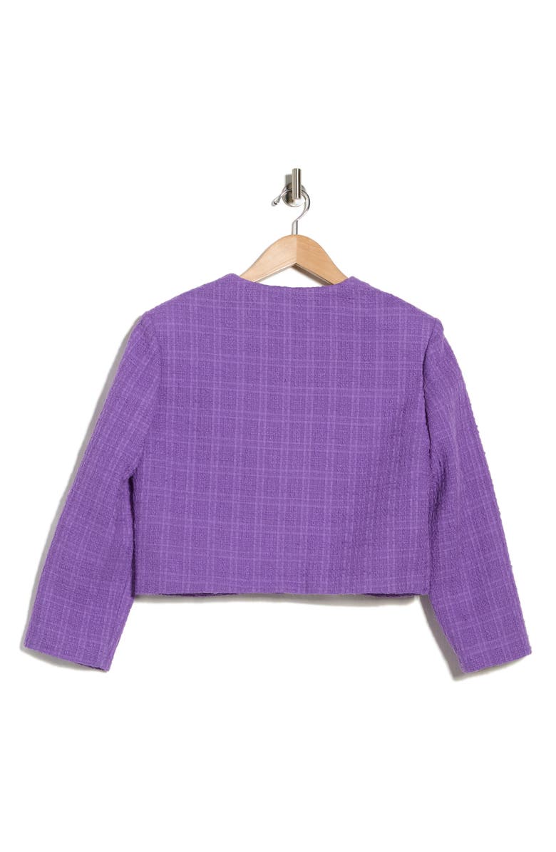 maje Vapraia Tweed Jacket, Alternate, color, Violet