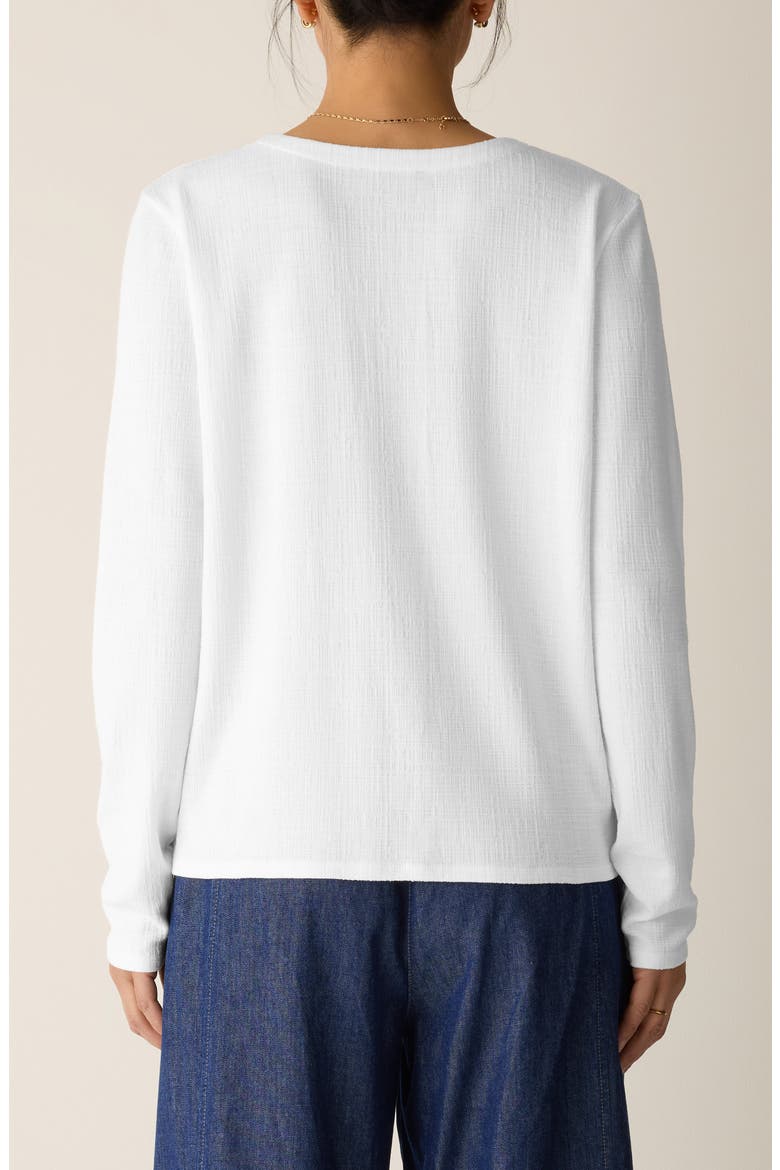 V-Neck Button Front Cardigan, Alternate, color, WHITE