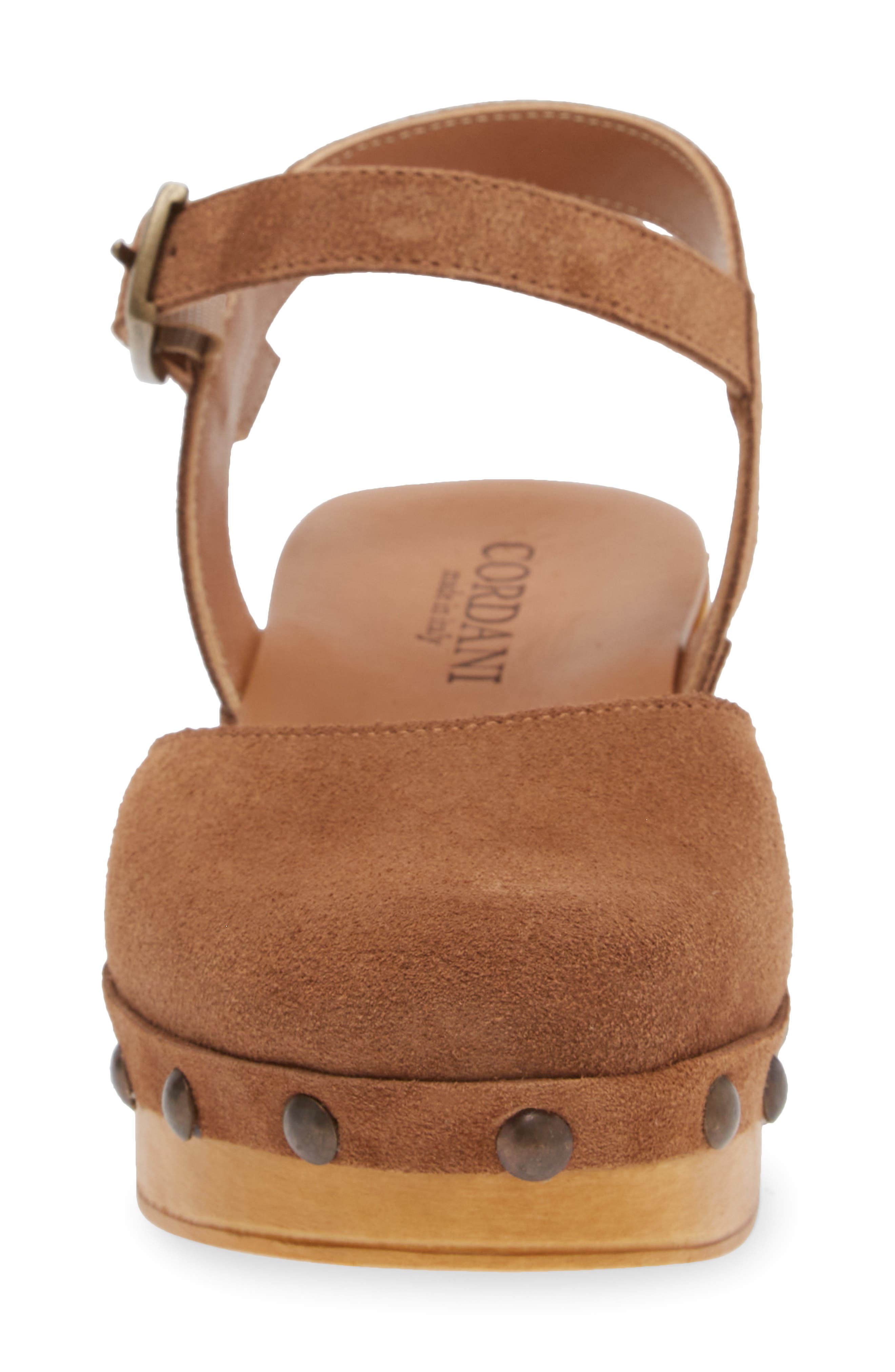 Cordani Winston Ankle Strap Platform Clog, Alternate, color, Crosta Clove