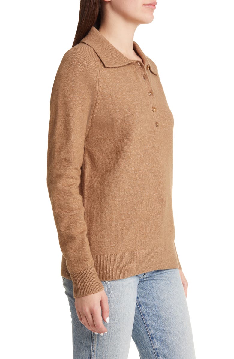 Treasure & Bond Cotton Blend Polo Sweater, Alternate, color, 
