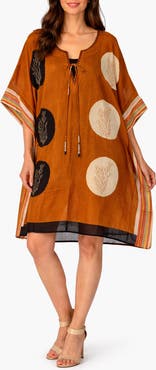 RANEES Cotton Poncho Cover-up