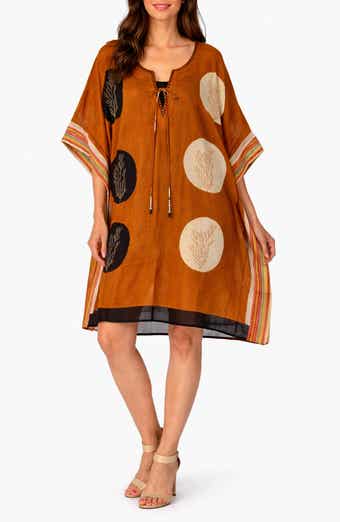 RANEES <p>Cotton Poncho Cover-up</p>