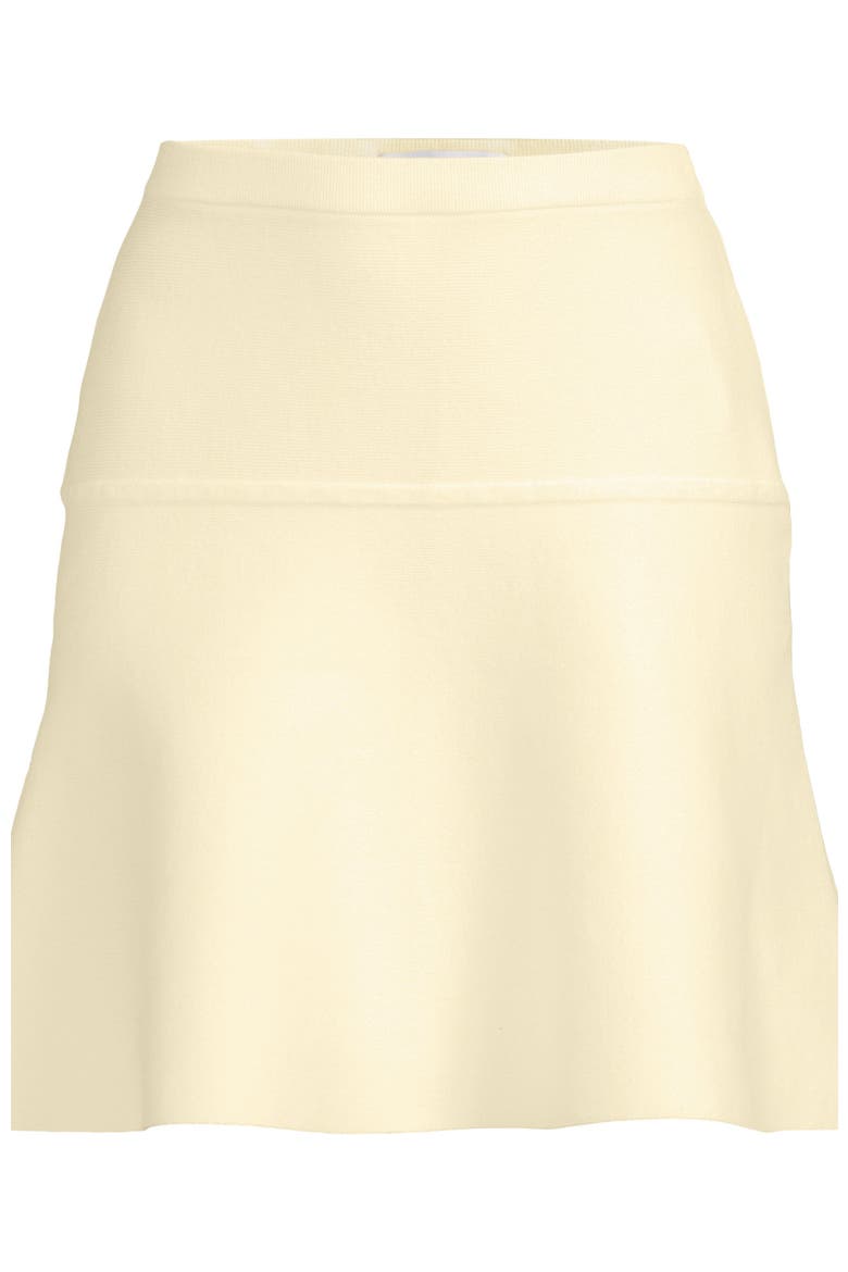 Fine Gauge Cotton Sweater Above The Knee Circle Skirt, Alternate, color, Fresh Ivory