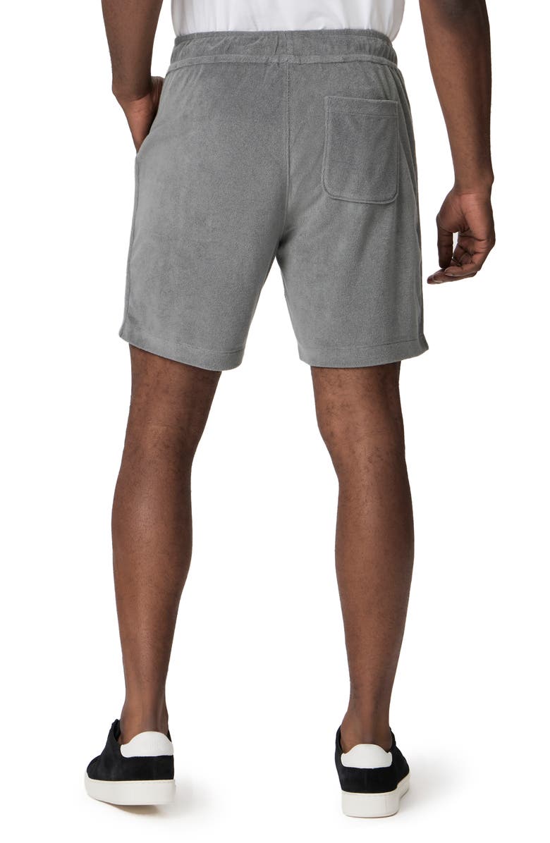 PAIGE Lee Drawstring Terry Cloth Shorts, Alternate, color, Evening Hills