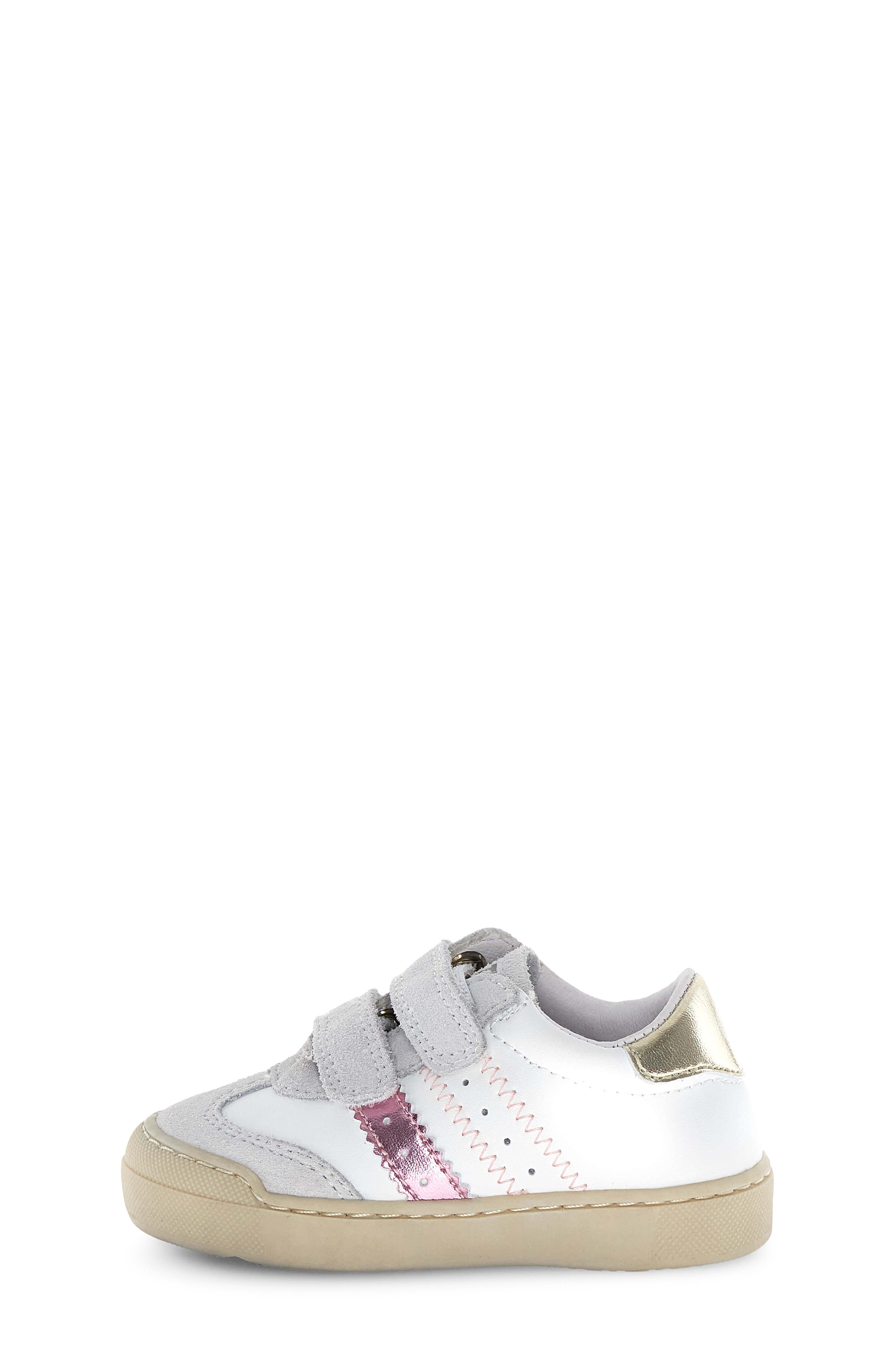 Kids' Riby VL Sneaker, Alternate, color, WHITE/ PINK