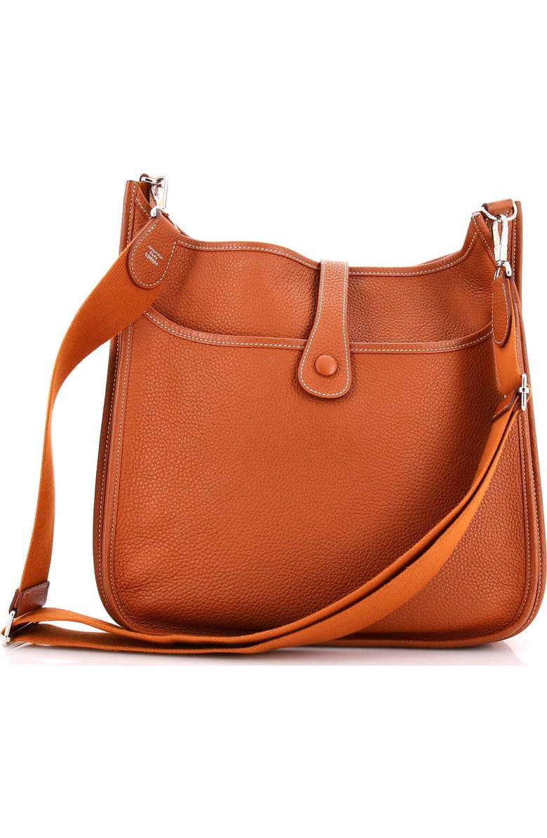 Pre-Owned Hermes Evelyne Bag Gen III Clemence GM, Alternate, color, Gold