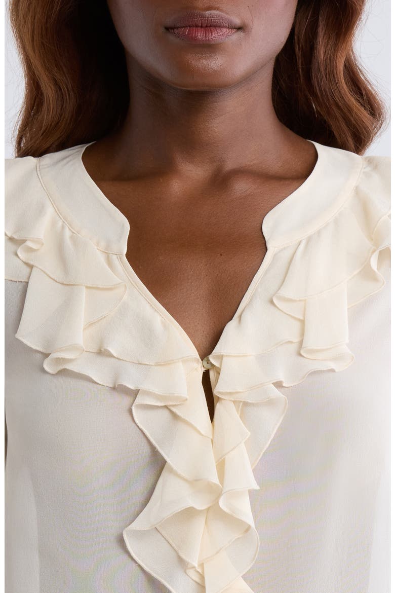 Gemelli Silk Top, Alternate, color, OYSTER WHITE