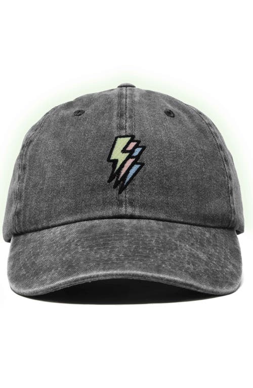 Dalix Lightning Cap In Washed Black