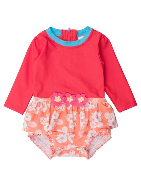 HOLIDAY RED EVOLUTIVE ONE-PIECE PYJAMAS IN RIBBED KNIT, CHILD HOLIDAY RED EVOLUTIVE ONE-PIECE PYJAMAS IN RIBBED KNIT, CHILD