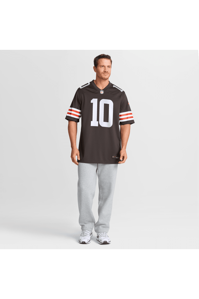 Men's Nike Quinshon Judkins Brown Cleveland Browns 2025 NFL Draft Game Jersey, Alternate, color, Brown