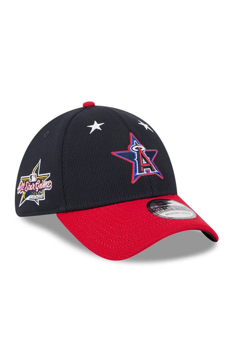 New Era Men's New Era Navy/Red Los Angeles Angels 2025 MLB All-Star Game Workout 39THIRTY Flex Hat, Alternate, color,