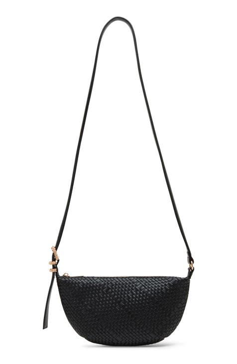 Woven Sling Crossbody Bag