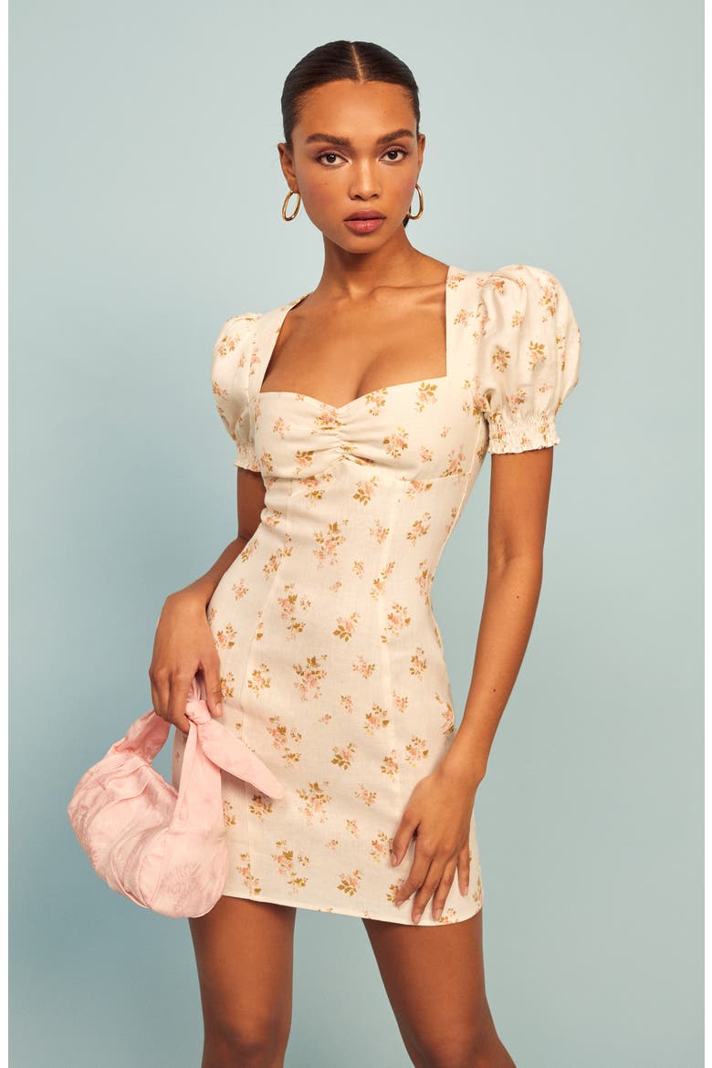 Gina Linen Minidress, Alternate, color, MILDRED
