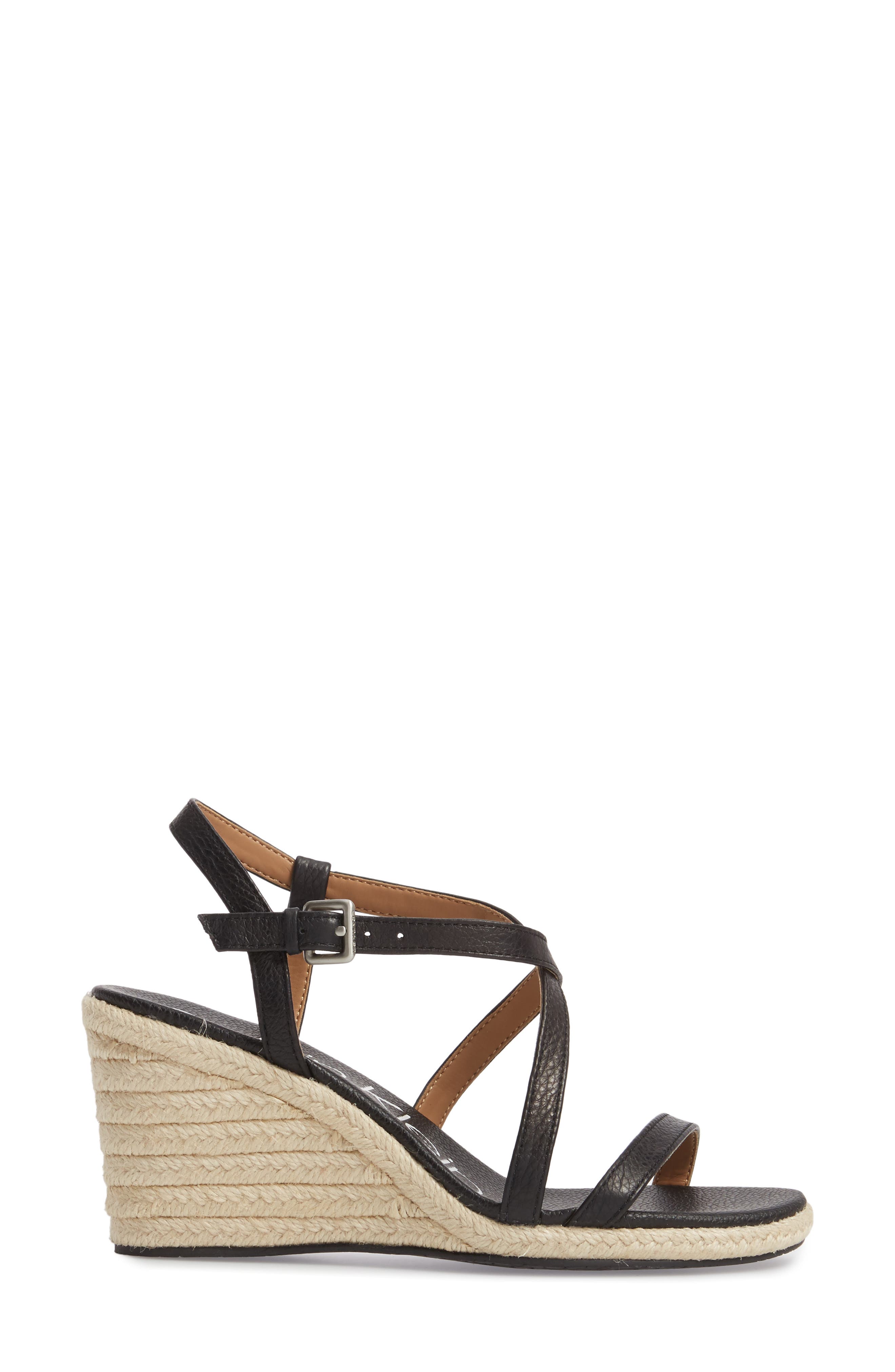Calvin Klein Bellemine Espadrille Wedge Sandal, Alternate, color, 