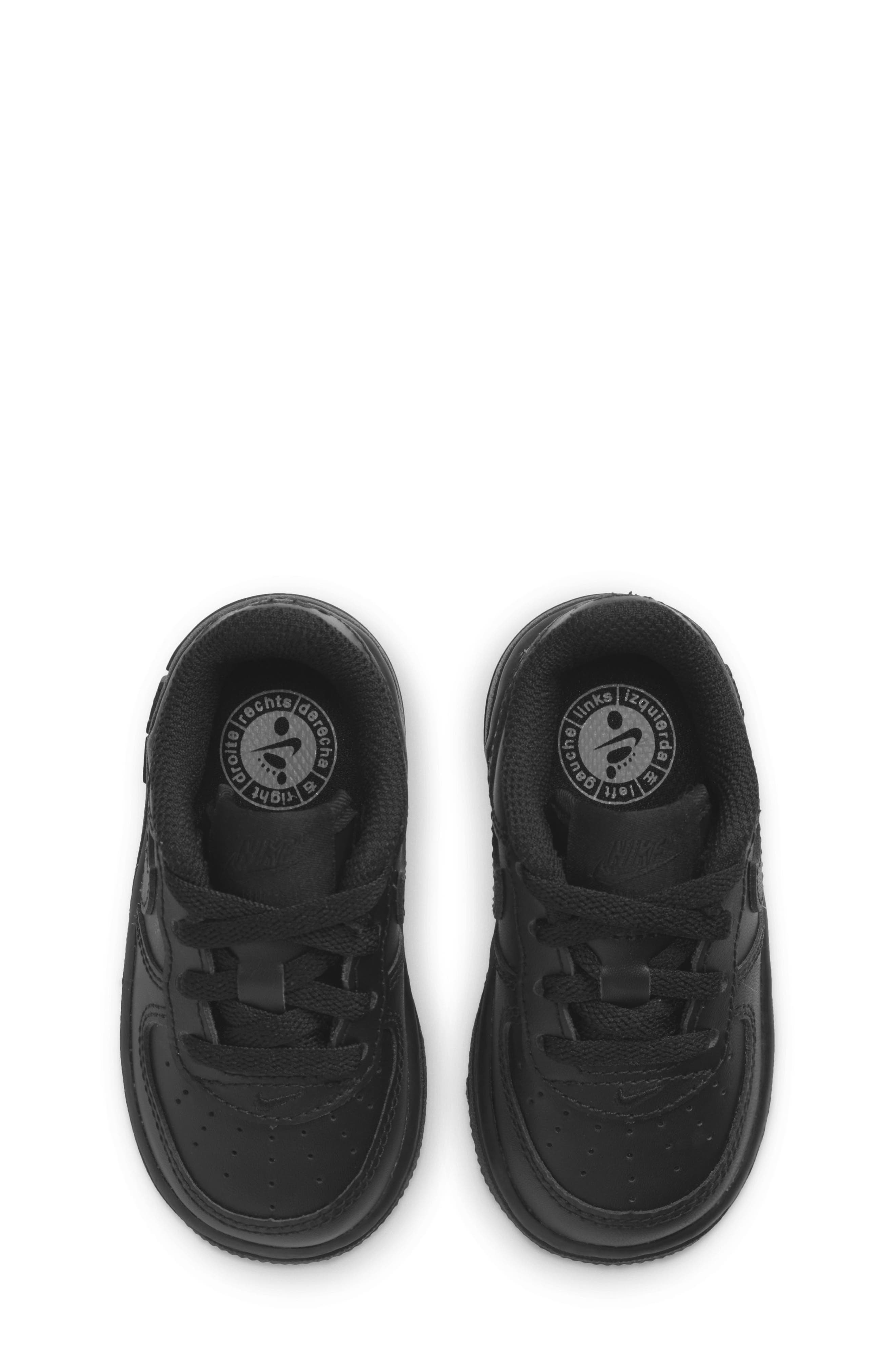 Air® Force 1 Sneaker, Alternate, color, BLACK/ BLACK
