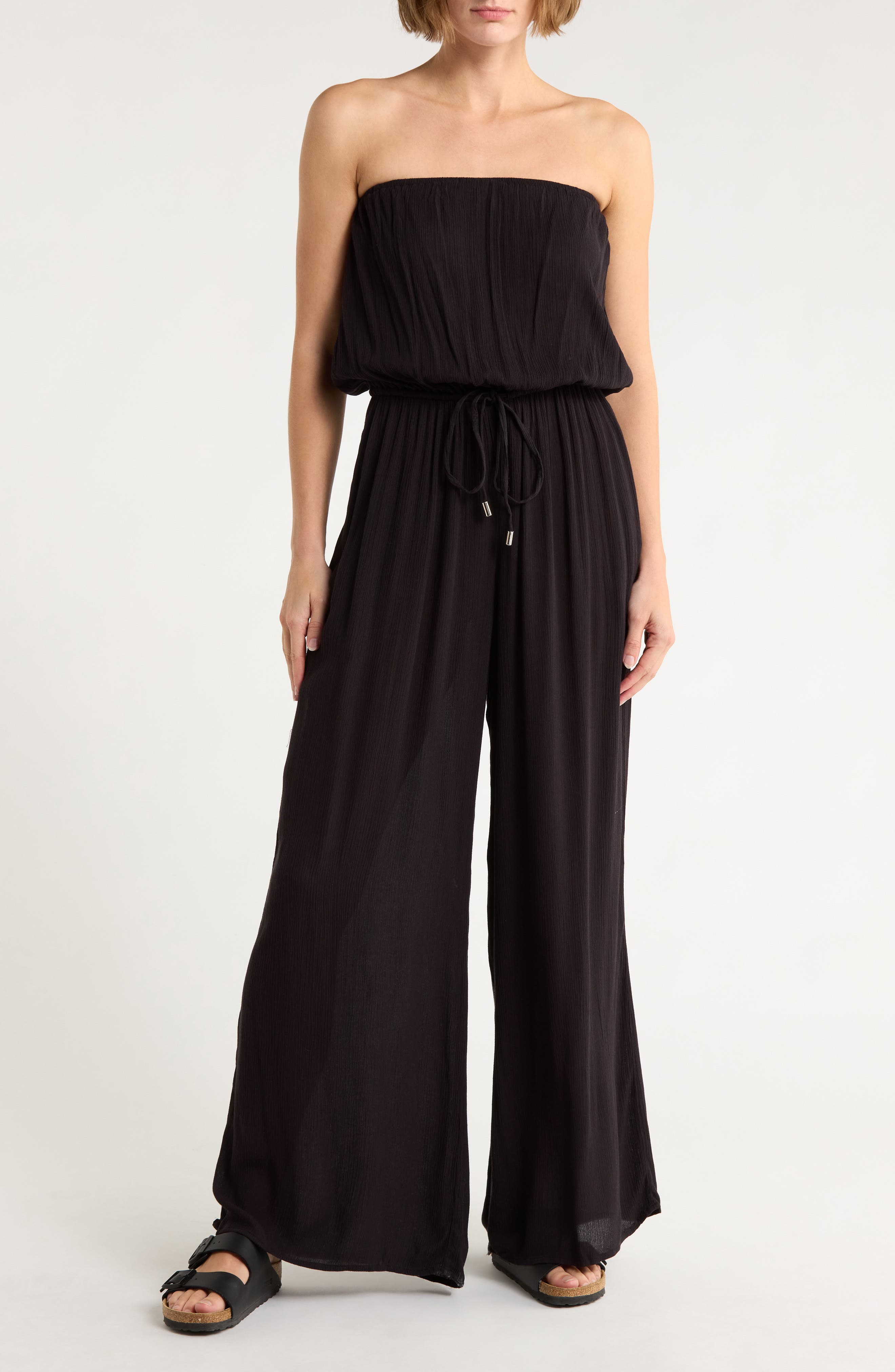 Elan Strapless Cover-Up Jumpsuit