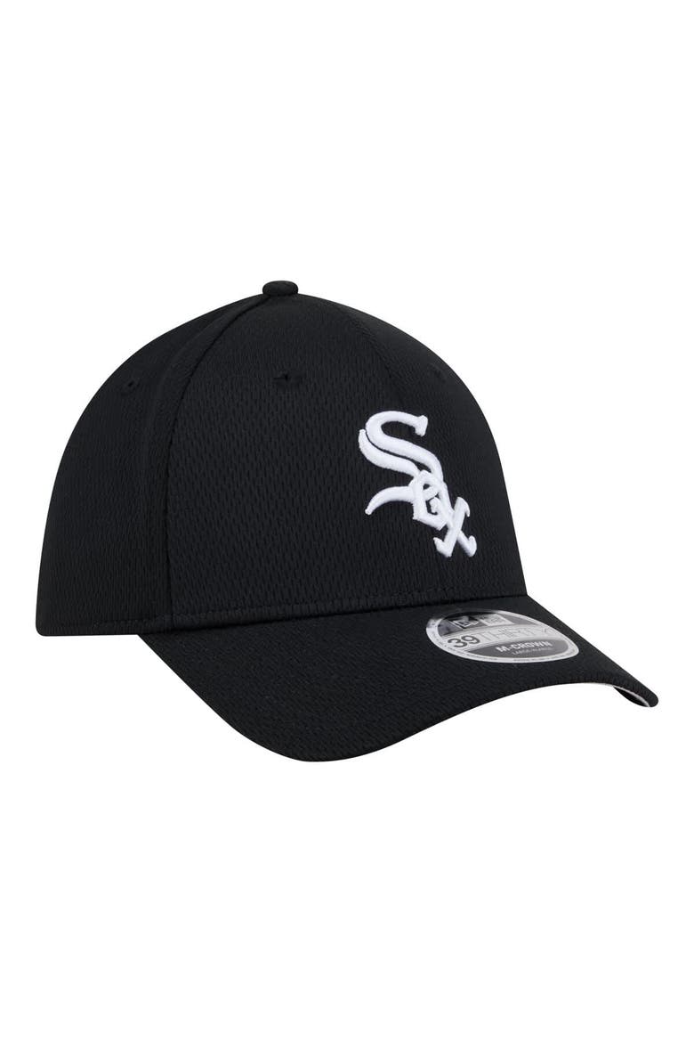 Men's New Era Black Chicago White Sox Dash 39THIRTY Flex Hat, Alternate, color, Black