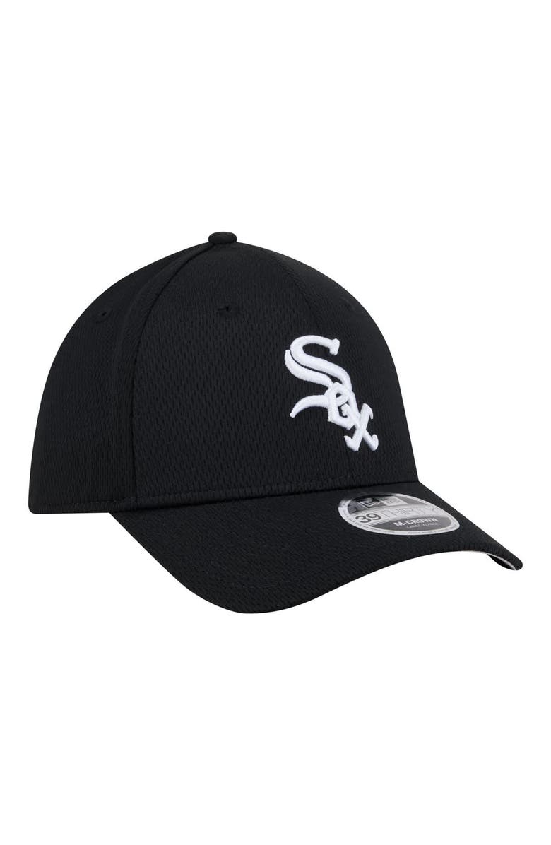 New Era Men's New Era Black Chicago White Sox Dash 39THIRTY Flex Hat, Alternate, color, Black