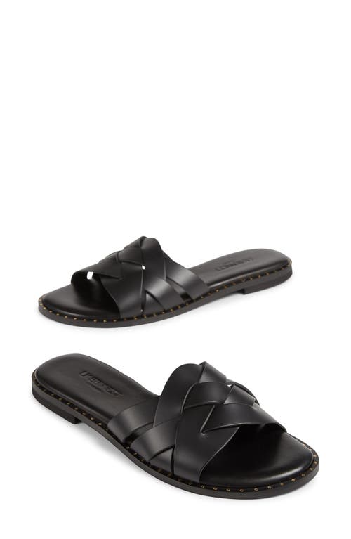 Lk Bennett Womens Bla-black Amara Criss-cross Strap Leather Sandals In Multi